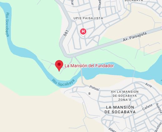 Mapa de la ubicación de la boda